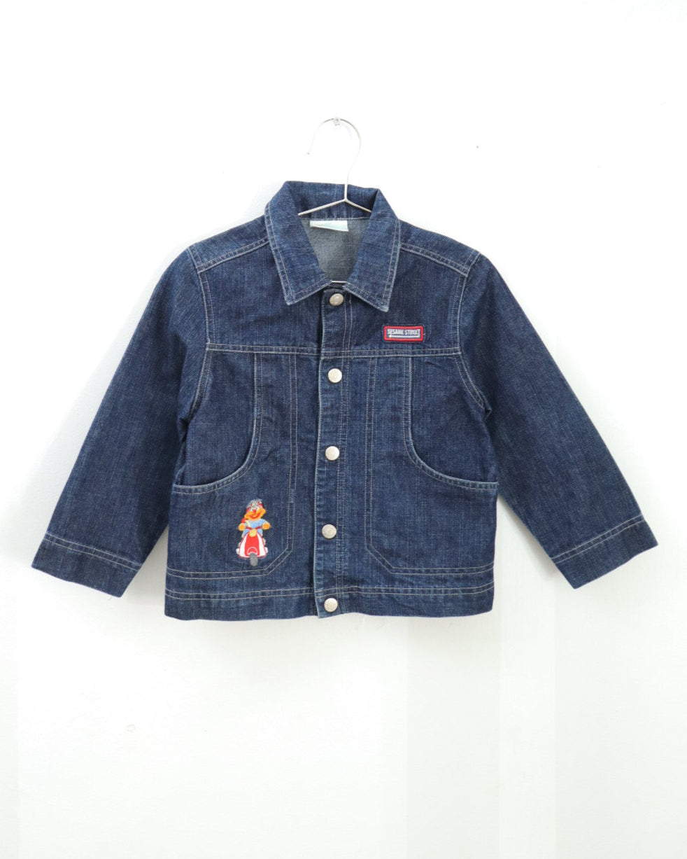 Y2K Sesame Street Ernie Denim Jacket / 5Y