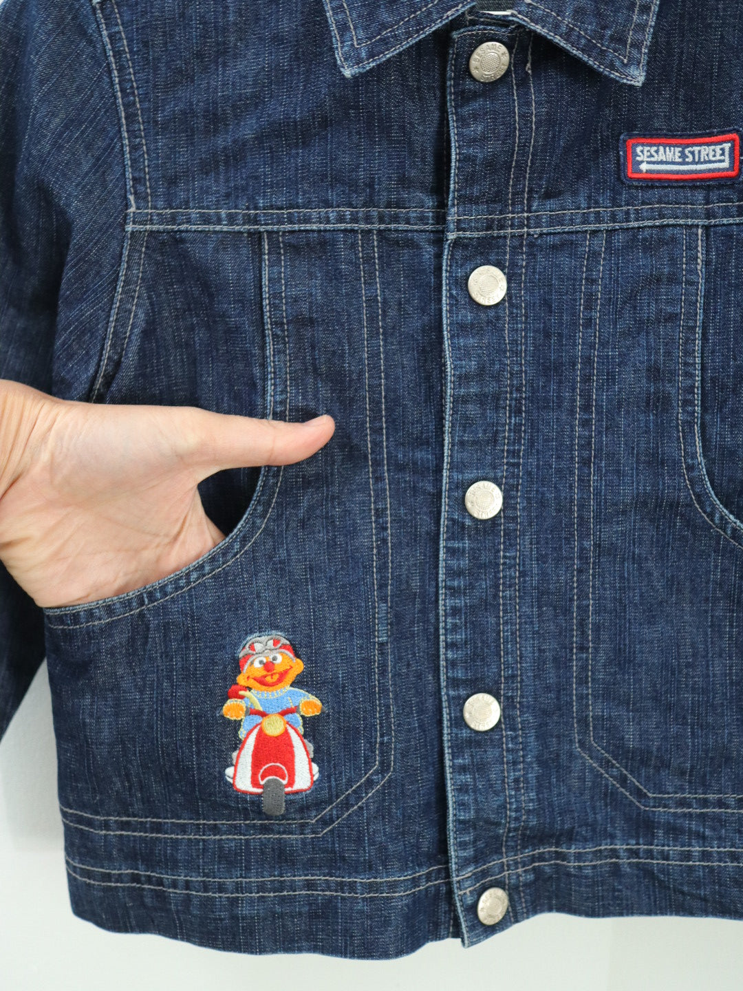 Y2K Sesame Street Ernie Denim Jacket / 5Y