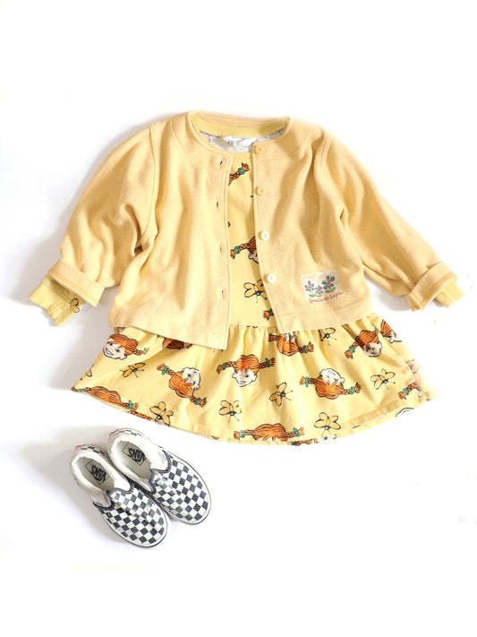“PIPPI Longstocking” H&M Jersey Yellow Dress / 4-6Y (120)