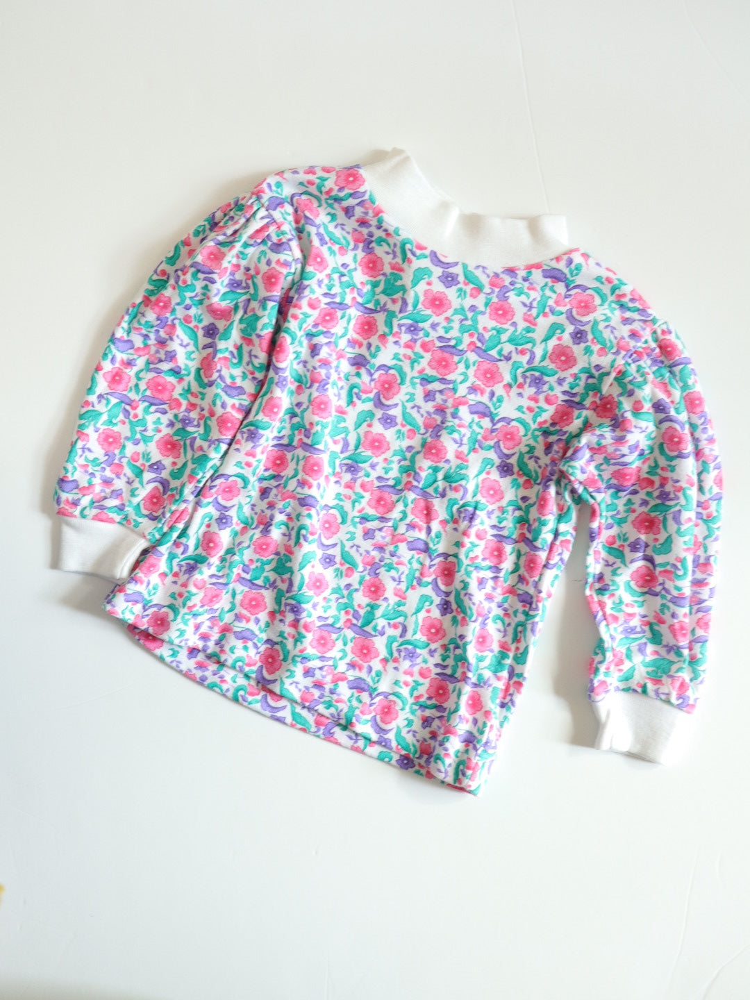 Vintage Buster Brown Red Overall Dress + Floral Top Outfit SET / 18-24M