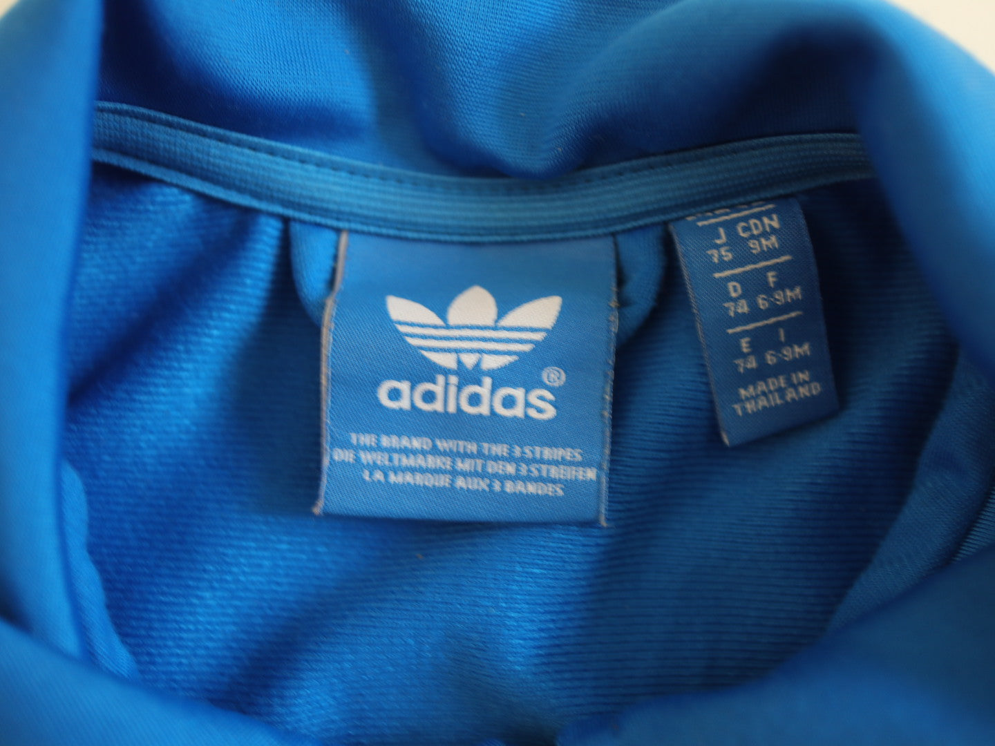 Adidas Trefoil Blue Zip Up Track Jacket / 12-18M