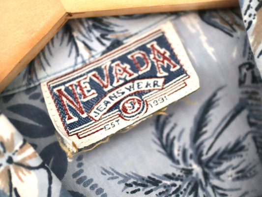 Vintage kids youth NEVADA short sleeve summer shirts / Size 12Y+