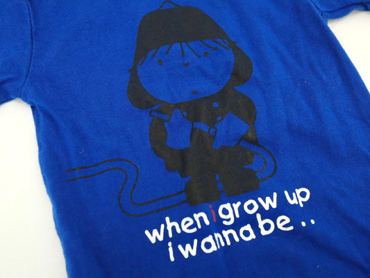 Retro Kids Toddler Baby Dick Bruna Fireman Bodysuits Tee + OKIE DOKIE Plaid Short Pants SET / Size 24M