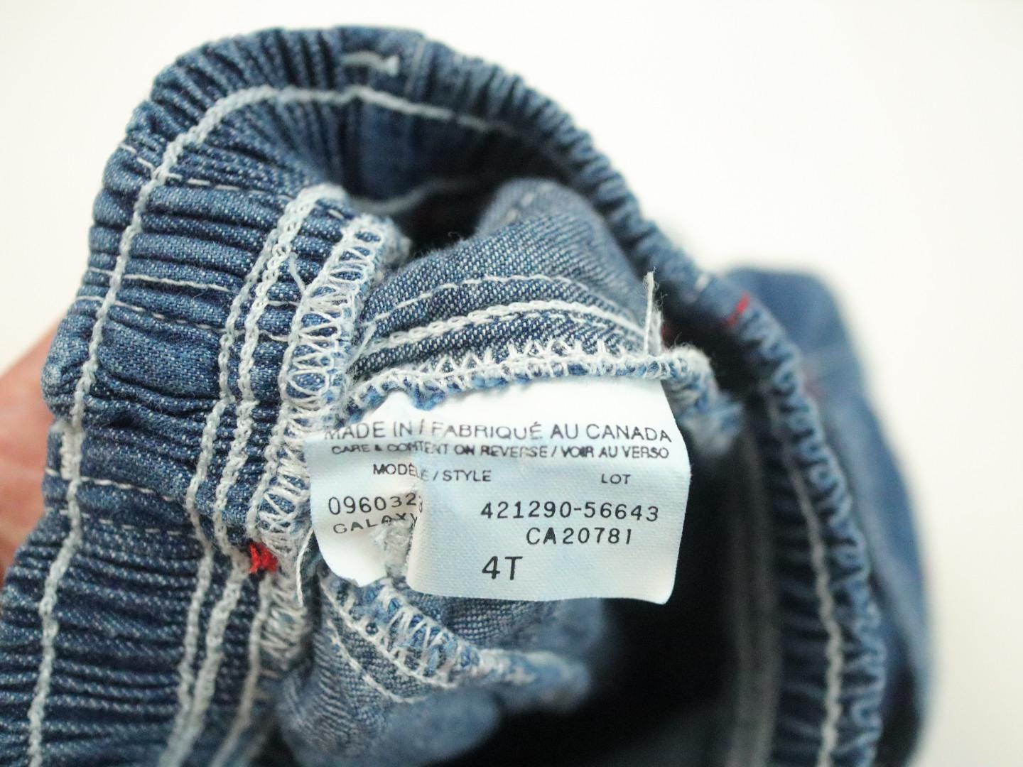 Vintage Kids Tommy Hilfiger Flare Denim Jeans / Made in Canada / Size 4T
