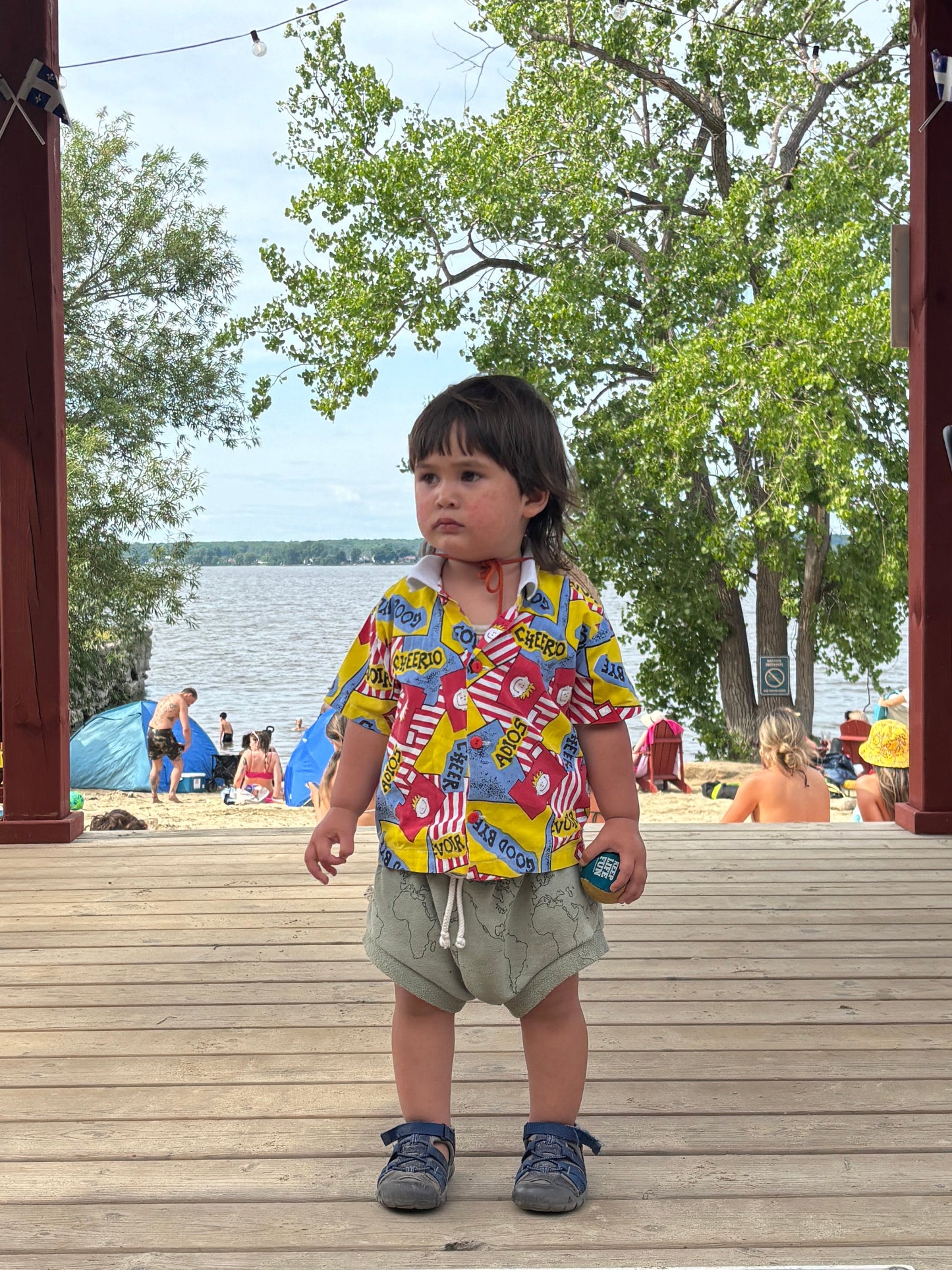 Vintage "Good Bye - Adios - Ciao" Short Sleeve Shirt / 18-24M
