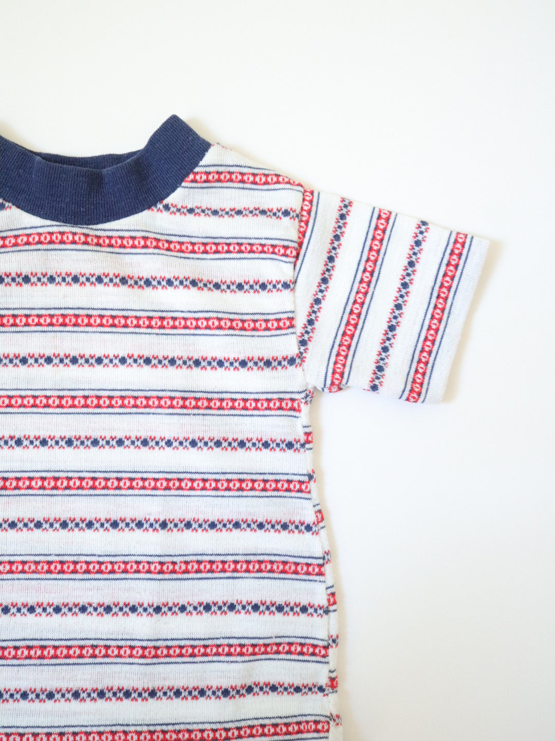 Vintage Striped 70's Baby Single Stitch T-Shirt + Pants SET / 12M