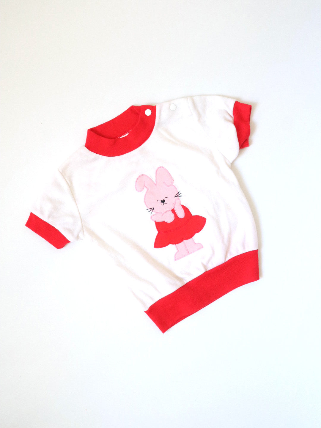 ヴィンテージ「J'AIME GRAND PAPA」ベビーTシャツ + サマーショーツセット / 6-12ヶ月
