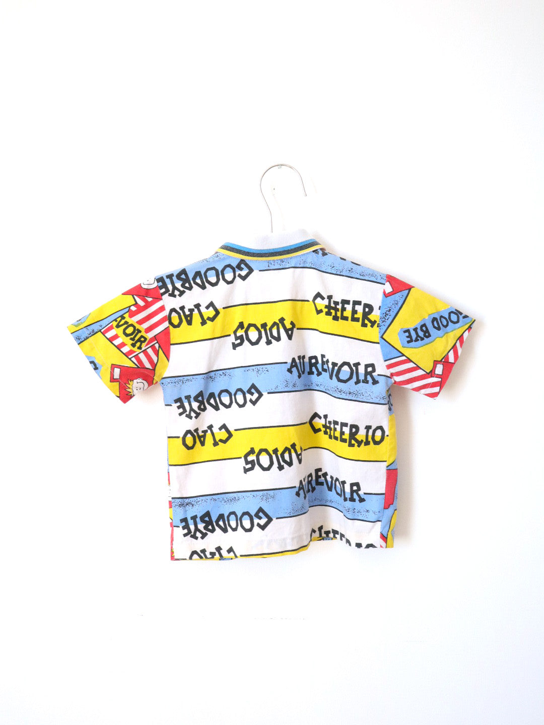 Vintage "Good Bye - Adios - Ciao" Short Sleeve Shirt / 18-24M
