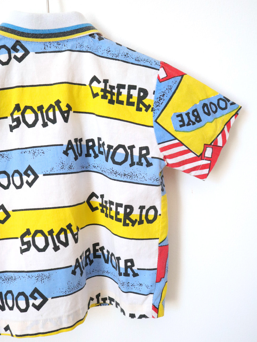 Vintage "Good Bye - Adios - Ciao" Short Sleeve Shirt / 18-24M
