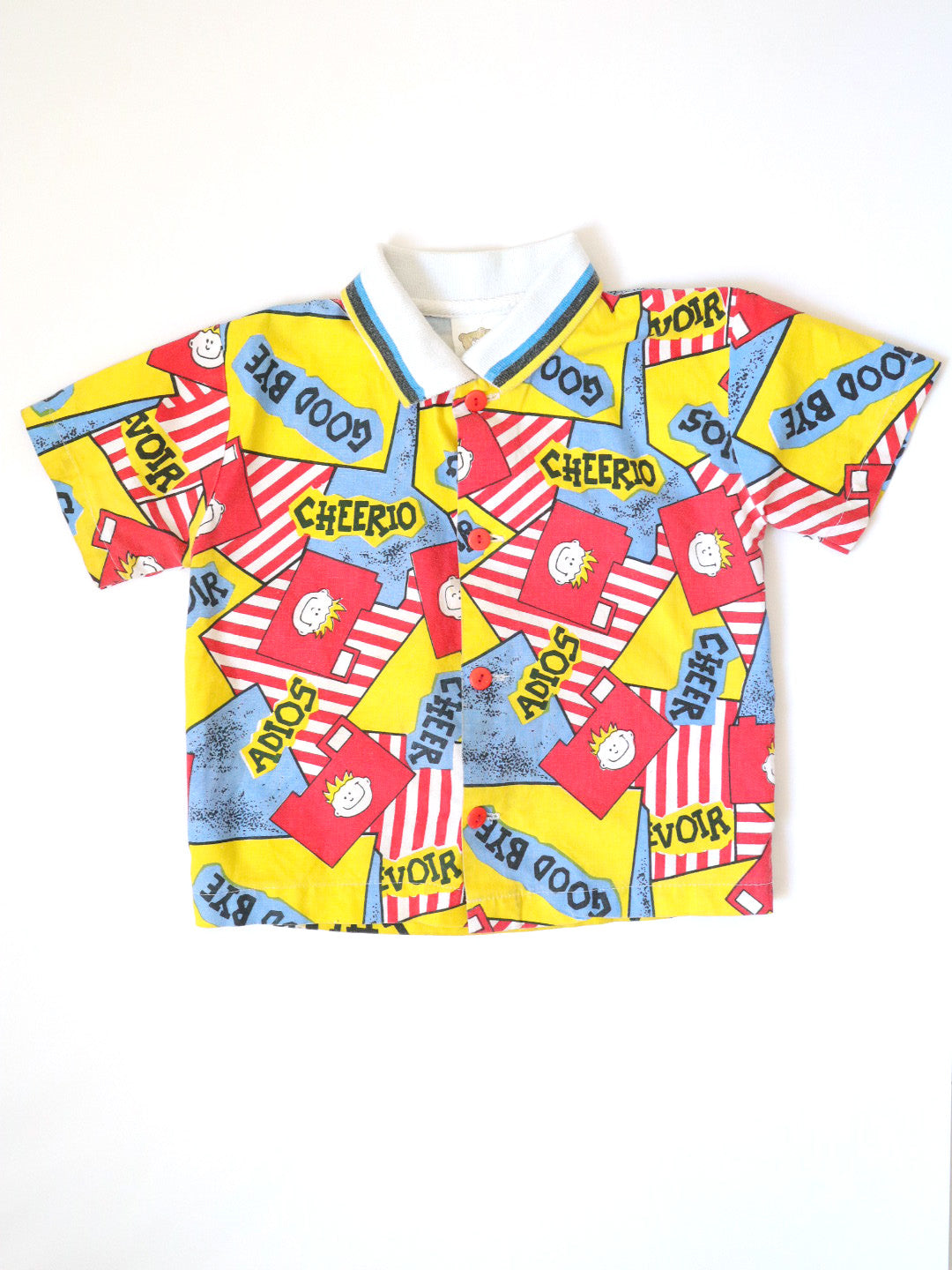 Vintage "Good Bye - Adios - Ciao" Short Sleeve Shirt / 18-24M