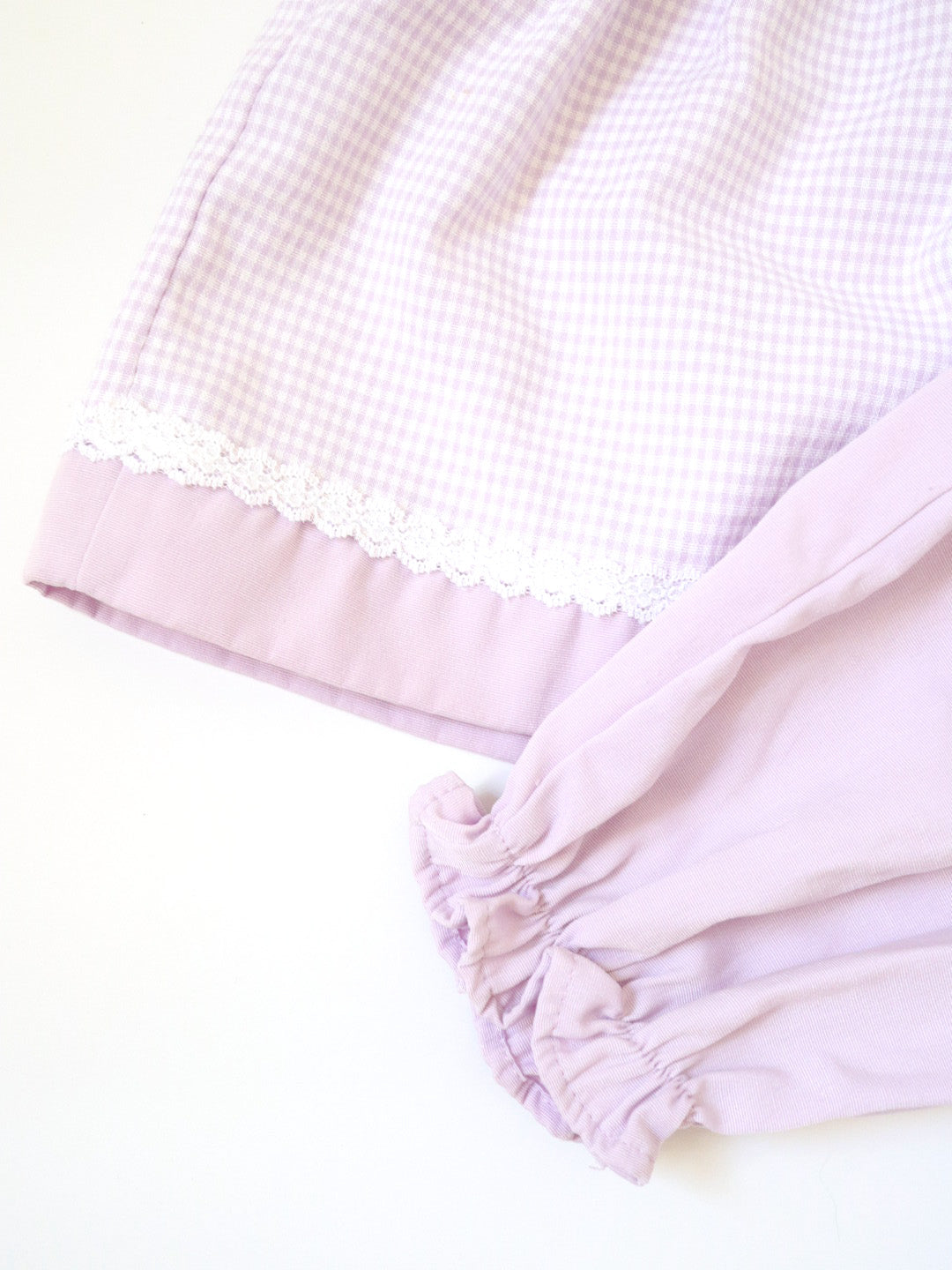 Vintage Purple Baby Top + Pants Outfit SET / 12M