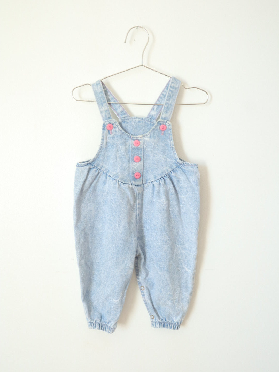 Vintage Washed Denim Light Weight Cotton Overall / 18M
