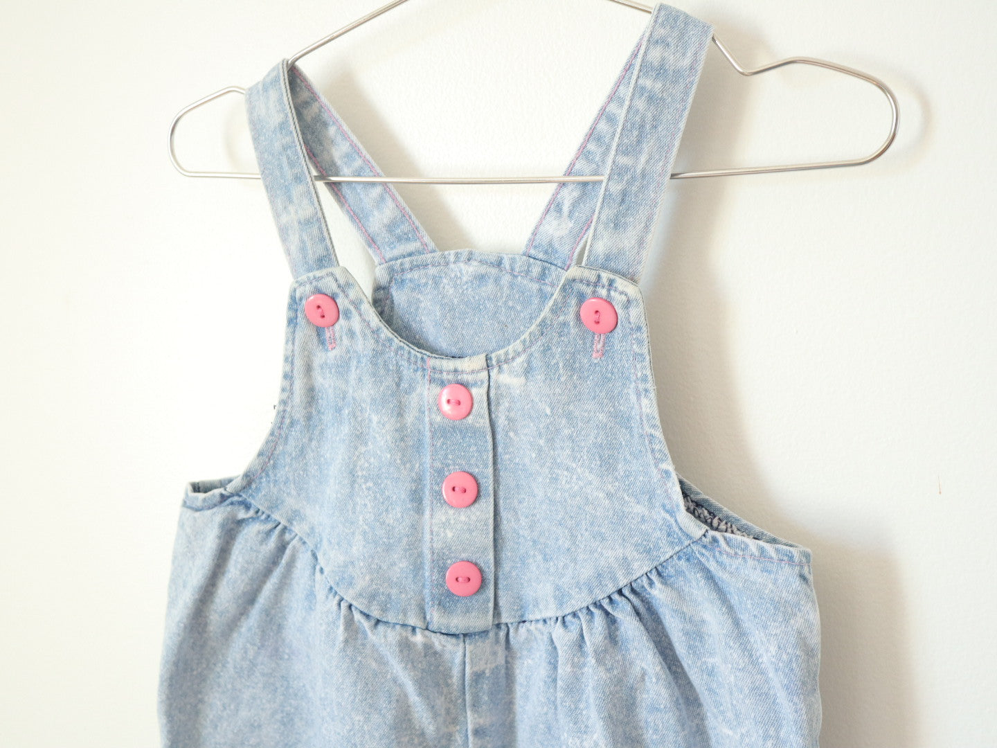 Vintage Washed Denim Light Weight Cotton Overall / 18M