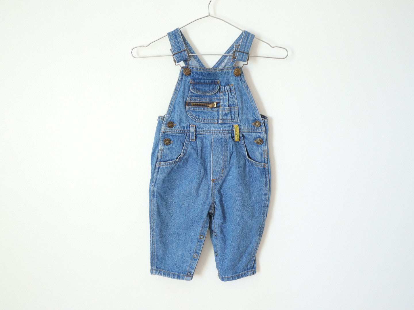 Vintage Blue Denim "Little Wonders" Overall / 18M