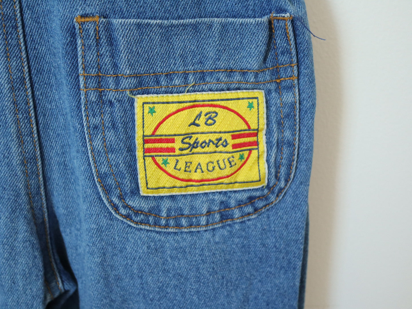 Vintage Blue Denim "Little Wonders" Overall / 18M