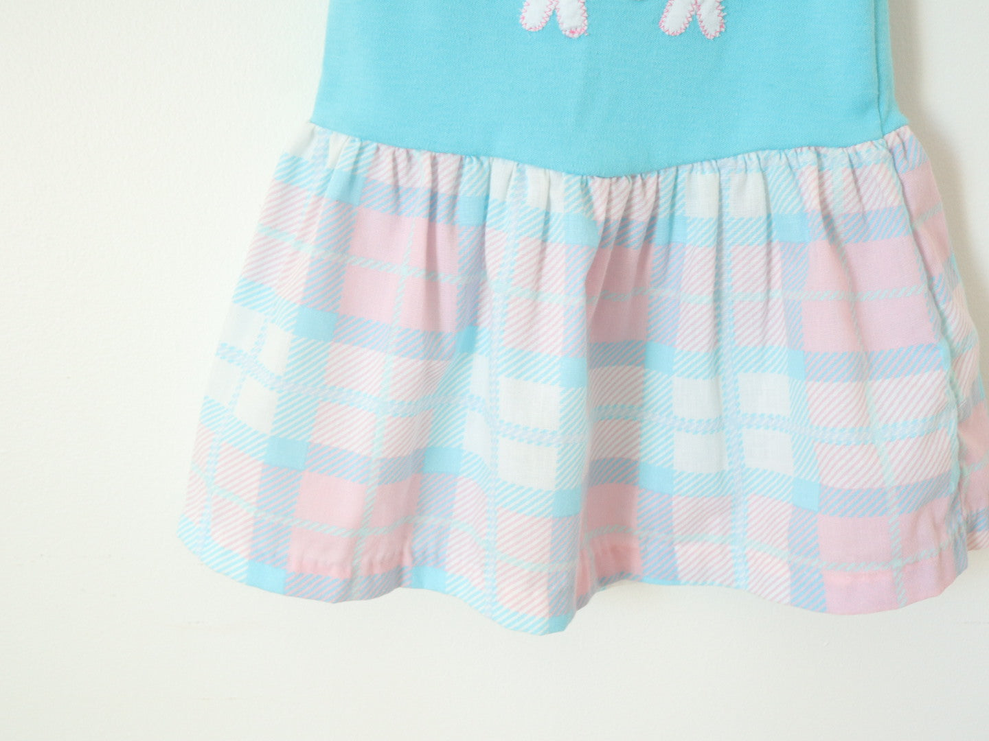 Vintage Sheep Applique Frilled Sleeve Dress / 2T