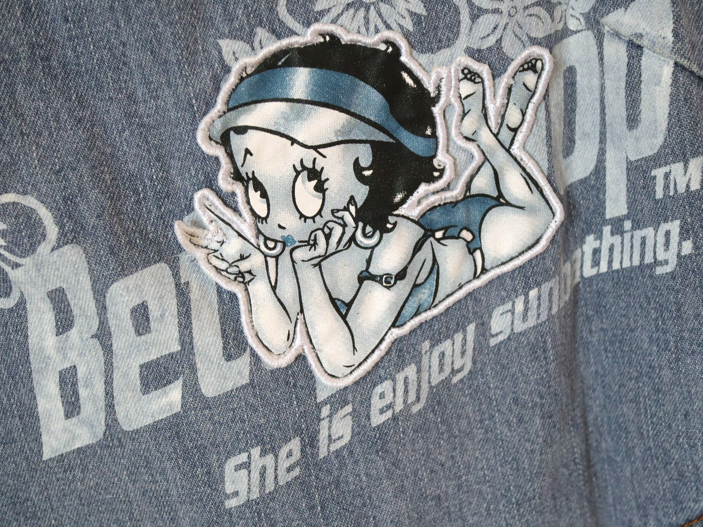 Vintage Betty Boop Denim Dress / 10-12Y+