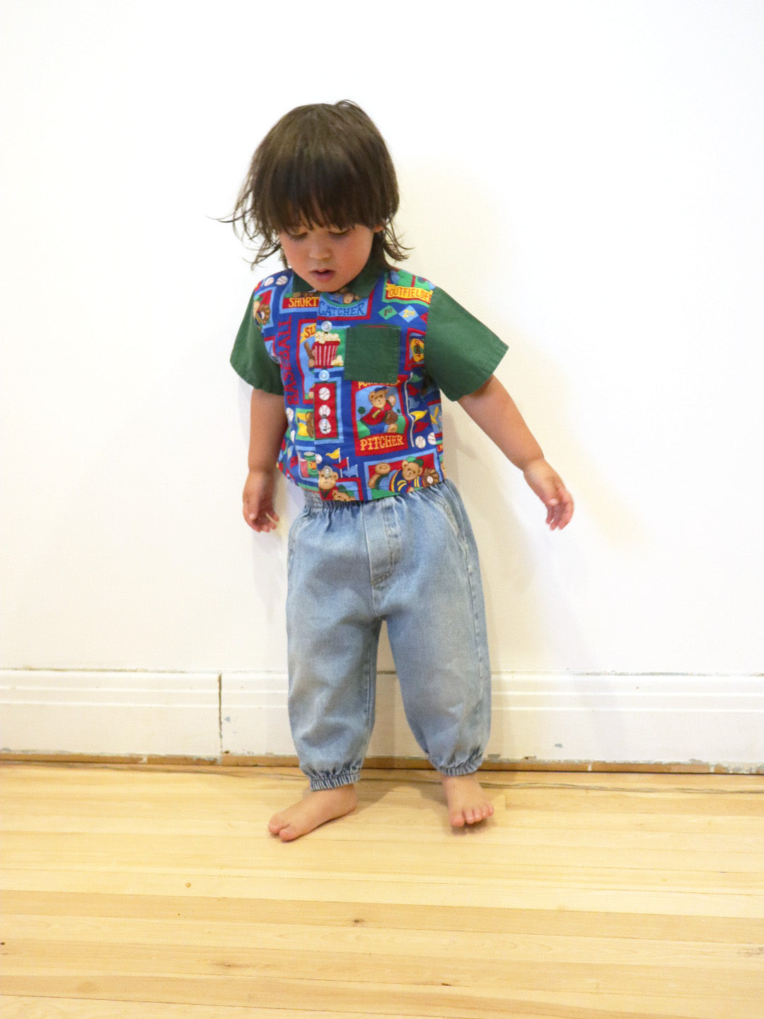 Vintage Light Weight Denim Bubble Pants / 18-24M