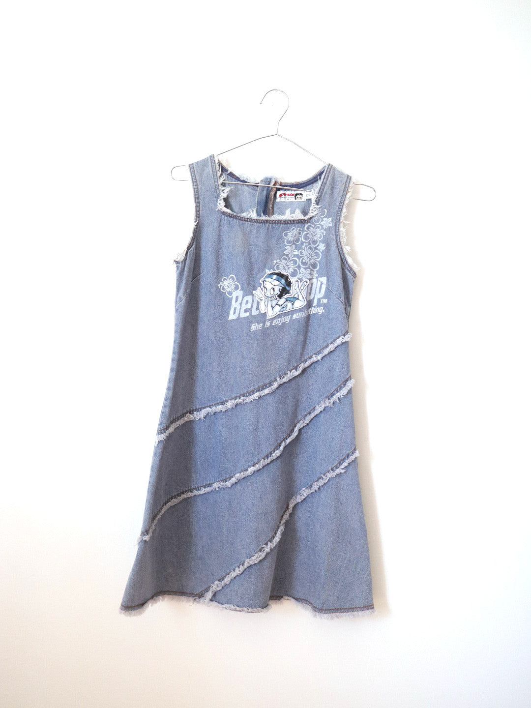 Vintage Betty Boop Denim Dress / 10-12Y+