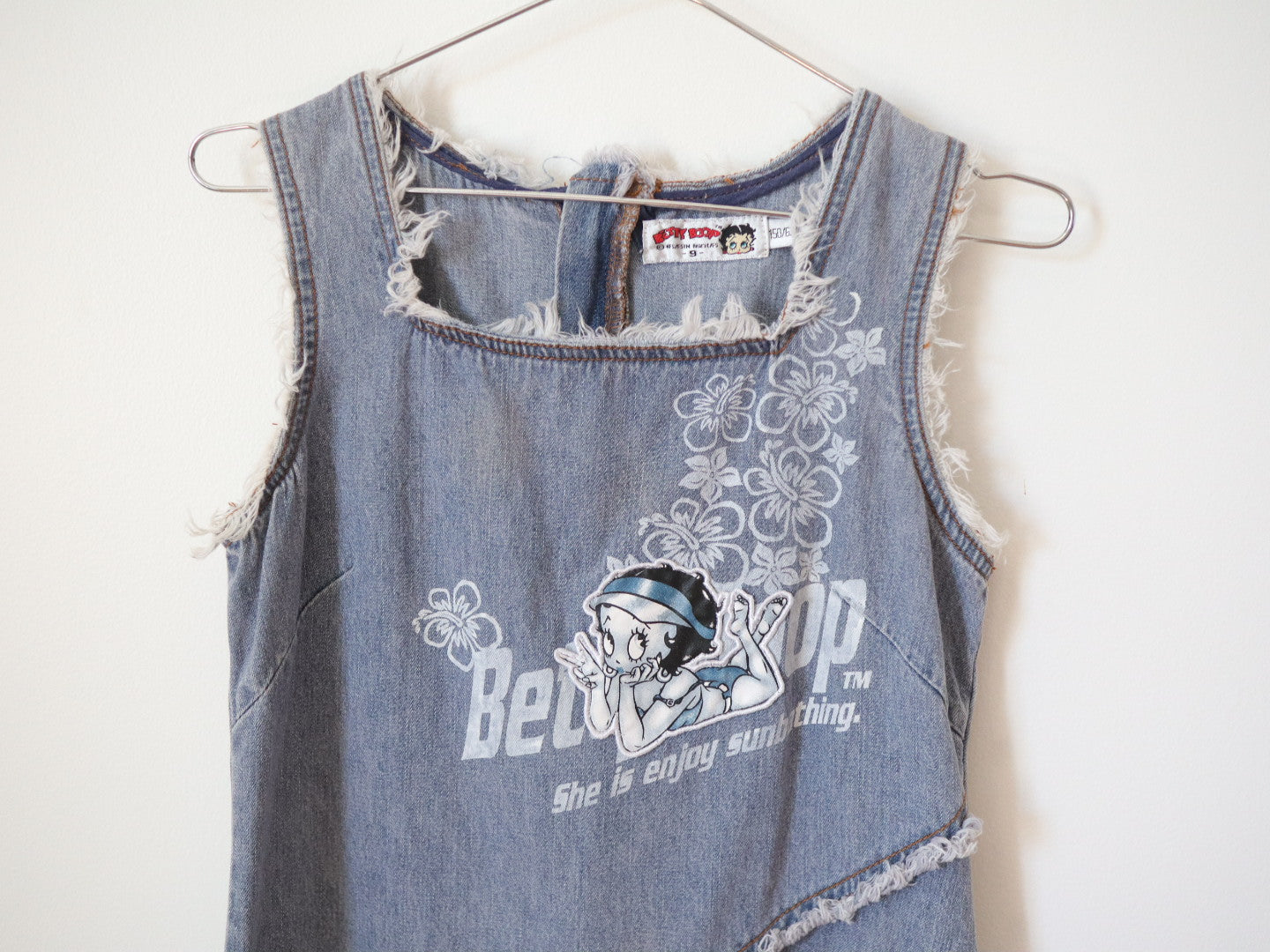 Vintage Betty Boop Denim Dress / 10-12Y+