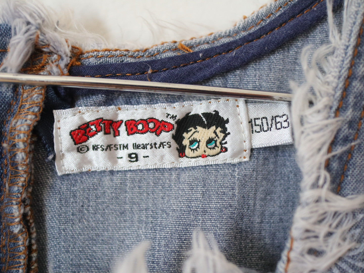 Vintage Betty Boop Denim Dress / 10-12Y+