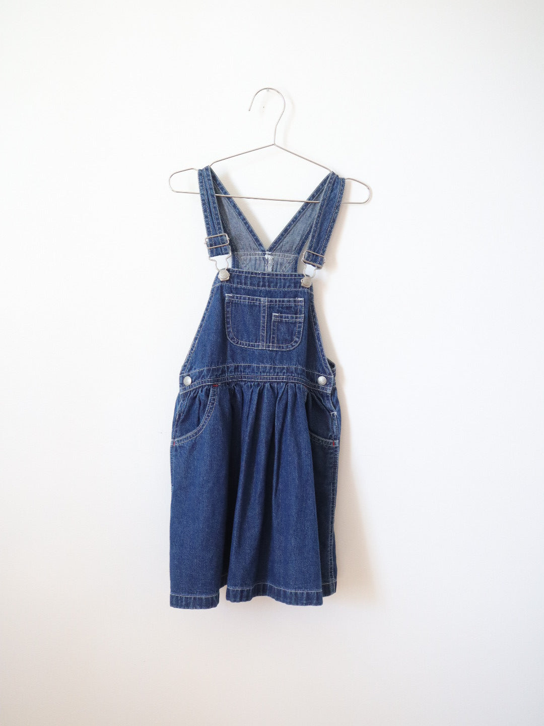 Vintage Classic GAP Denim Baby Overall Dress / 4-5Y