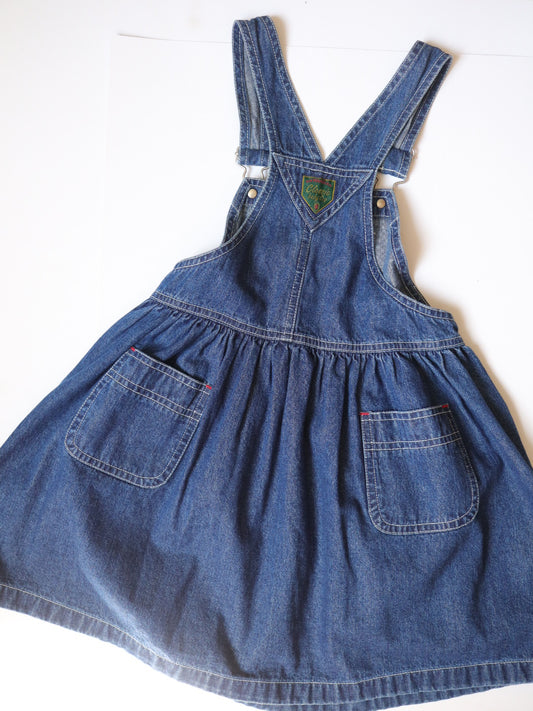 Vintage Classic GAP Denim Baby Overall Dress / 4-5Y