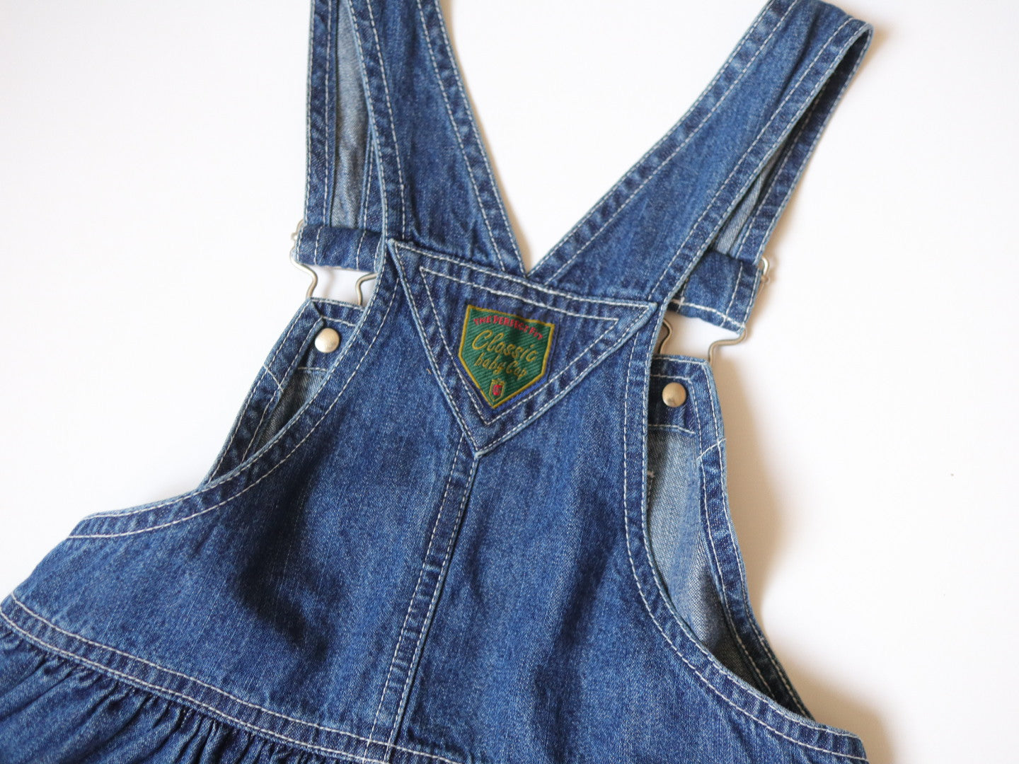 Vintage Classic GAP Denim Baby Overall Dress / 4-5Y