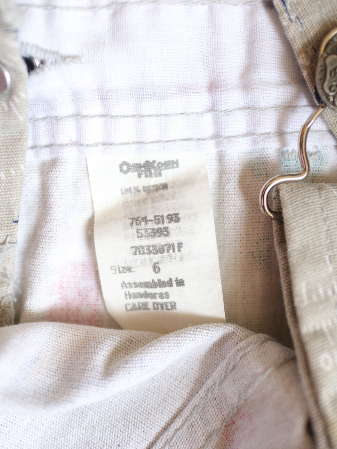 Vintage OSHKOSH Sailboat Printed Short Overall / 6Y+