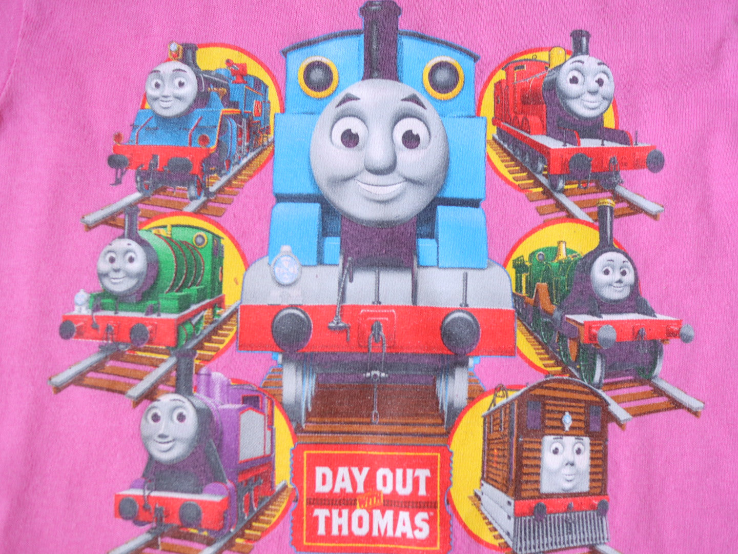 Retro Pink Thomas the Tank Engine Train T-Shirt / 2-3T