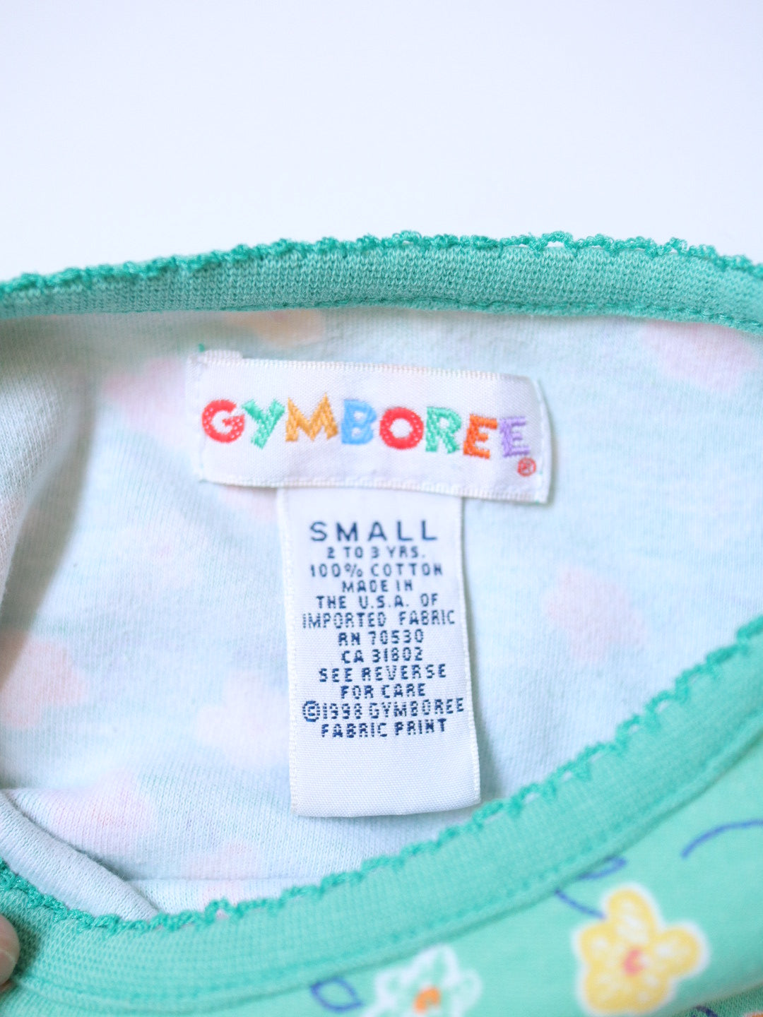 Vintage GYMBOREE Green Floral T-Shirt / 2-3T