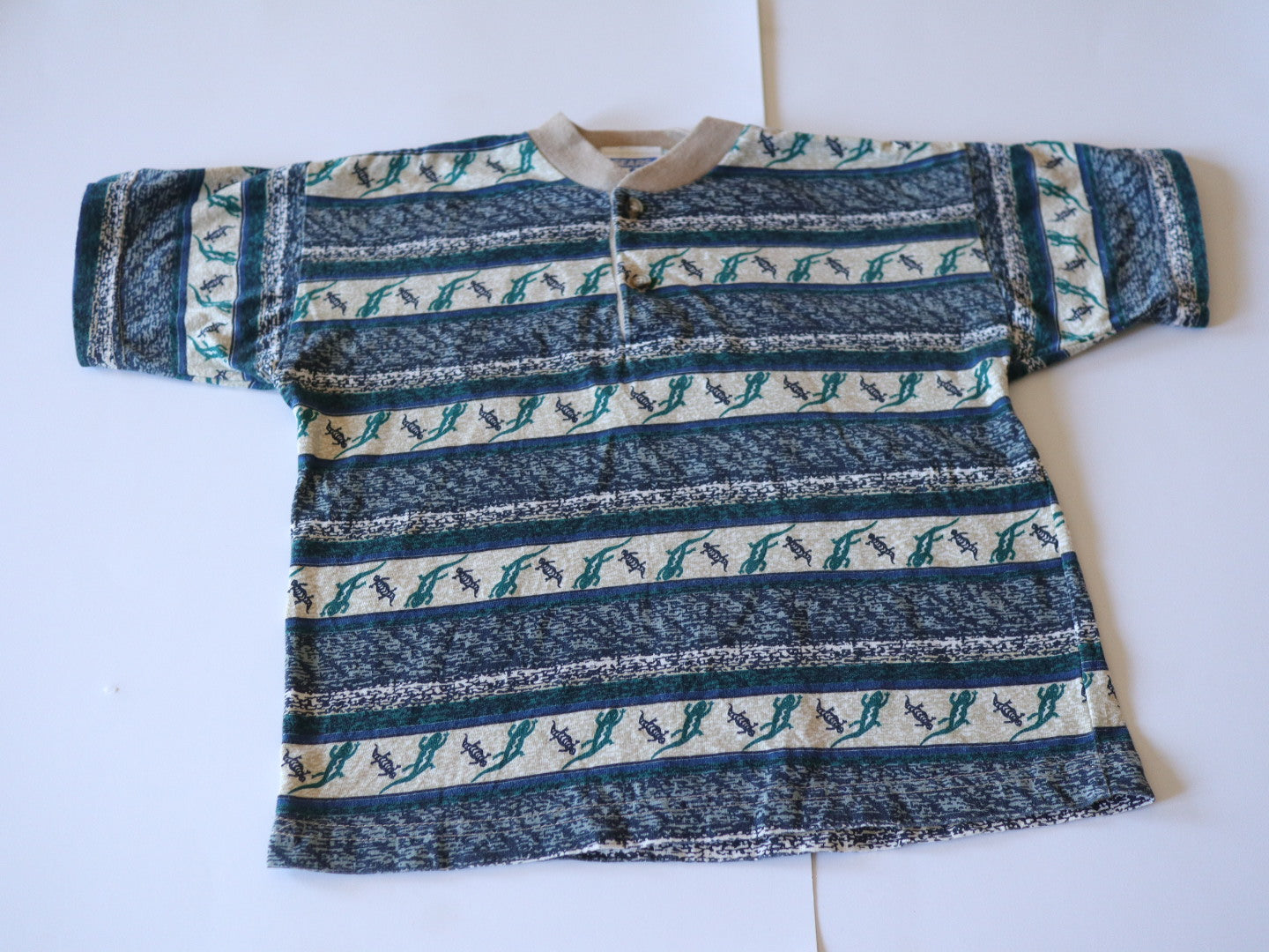 Vintage Lizard Printed T-Shirt / 6X