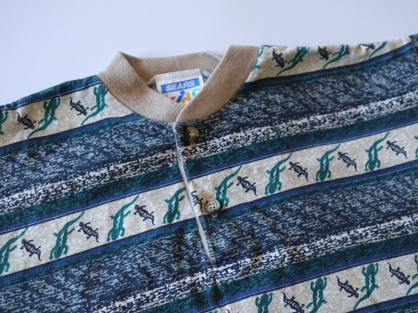 Vintage Lizard Printed T-Shirt / 6X