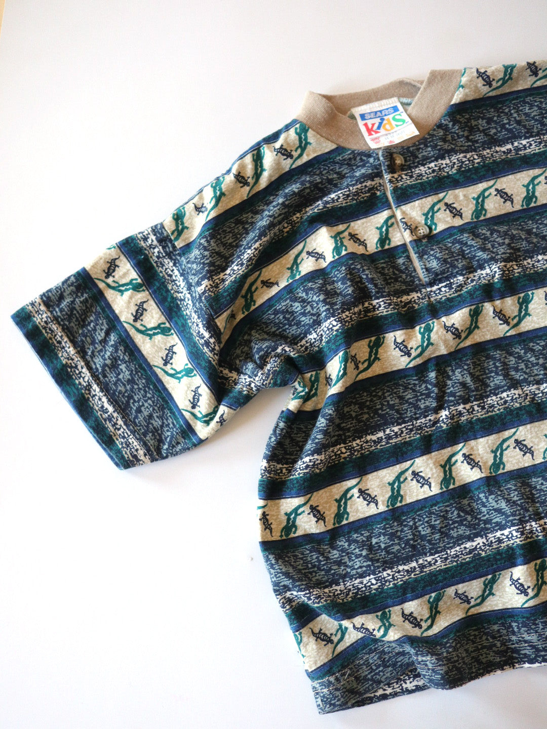 Vintage Lizard Printed T-Shirt / 6X