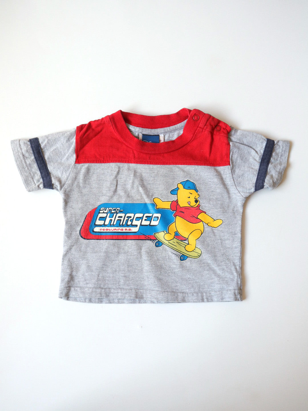 Vintage Winnie the Pooh Skateboard Baby T-Shirt / 12-18M
