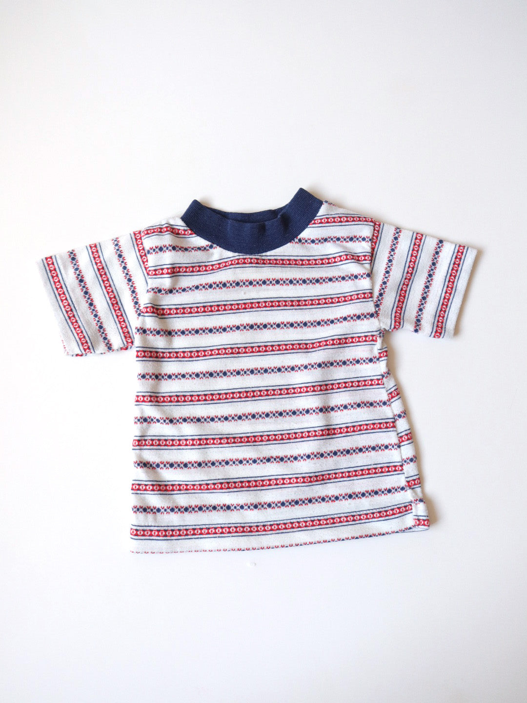 Vintage Striped 70's Baby Single Stitch T-Shirt + Pants SET / 12M