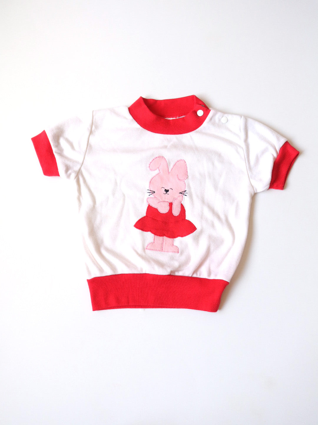 ヴィンテージ「J'AIME GRAND PAPA」ベビーTシャツ + サマーショーツセット / 6-12ヶ月
