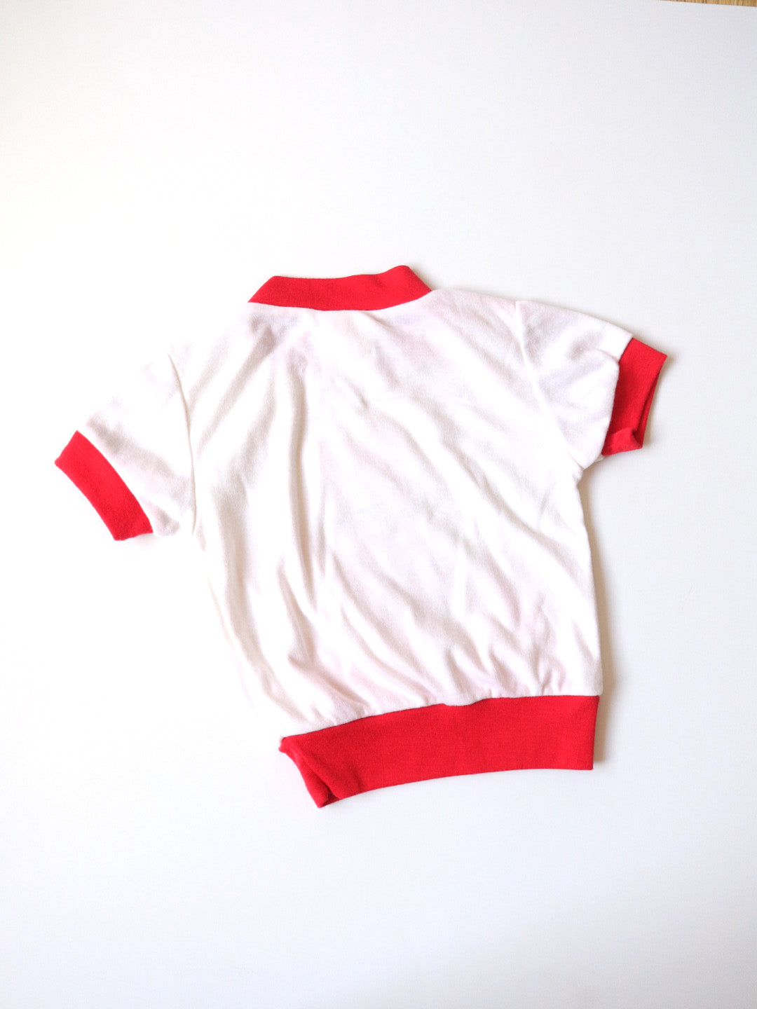 ヴィンテージ「J'AIME GRAND PAPA」ベビーTシャツ + サマーショーツセット / 6-12ヶ月