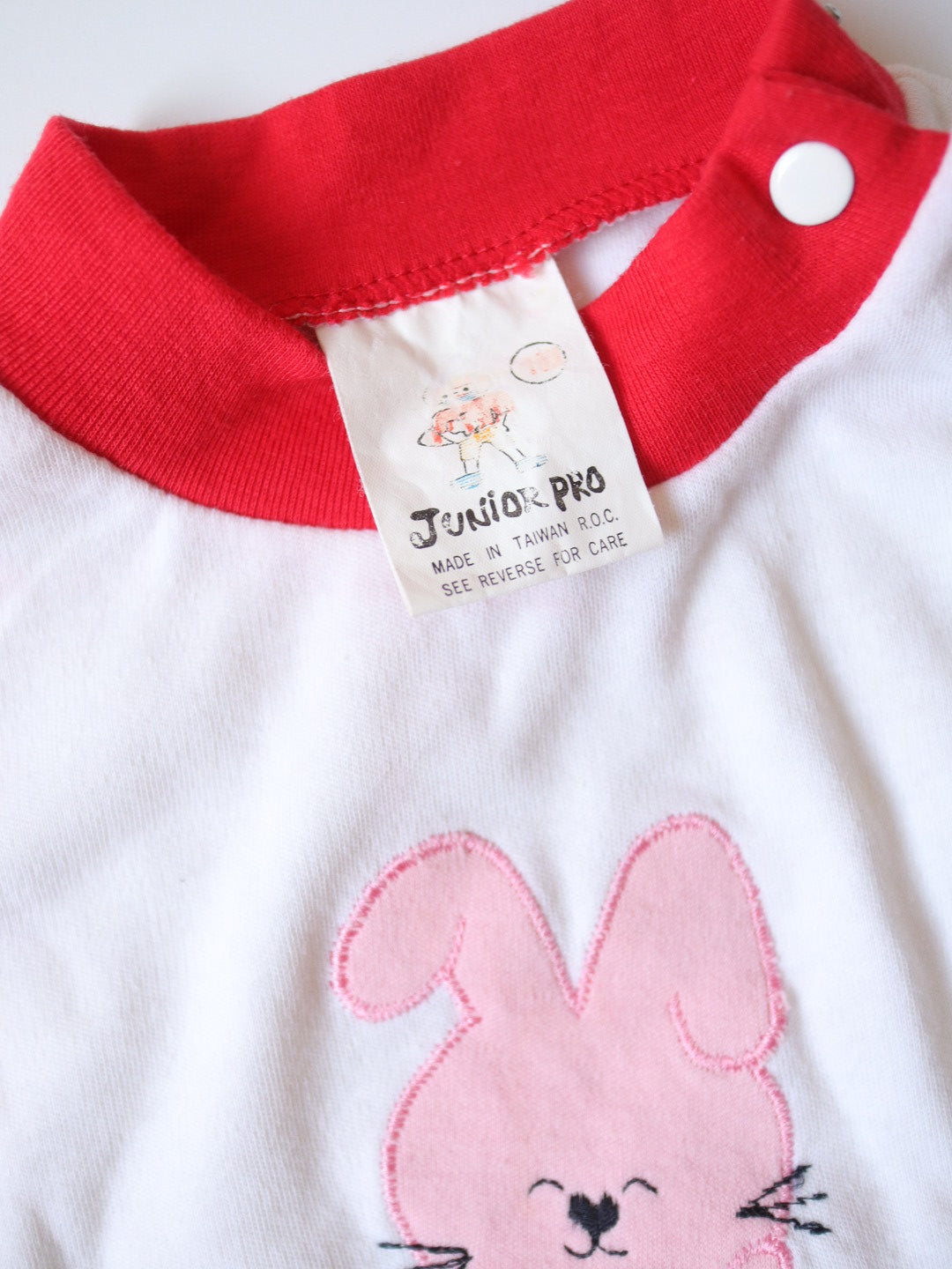 ヴィンテージ「J'AIME GRAND PAPA」ベビーTシャツ + サマーショーツセット / 6-12ヶ月