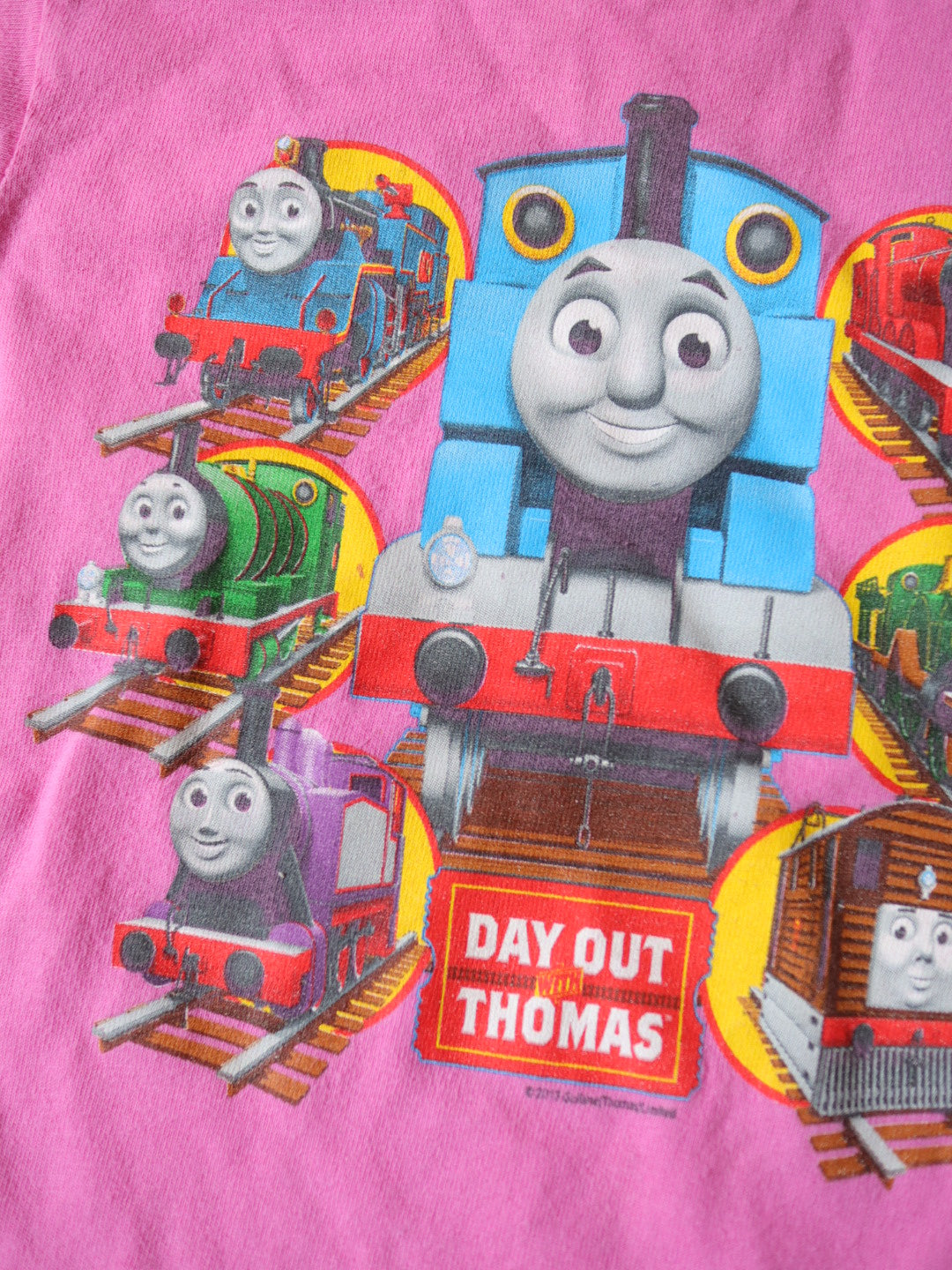 Retro Pink Thomas the Tank Engine Train T-Shirt / 2-3T