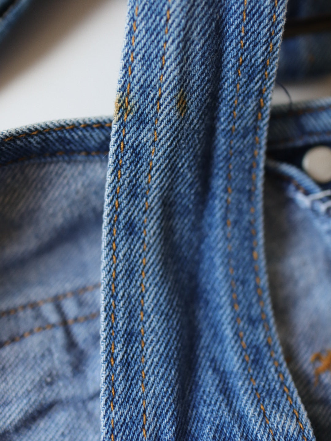 Vintage Blue Denim "Little Wonders" Overall / 18M