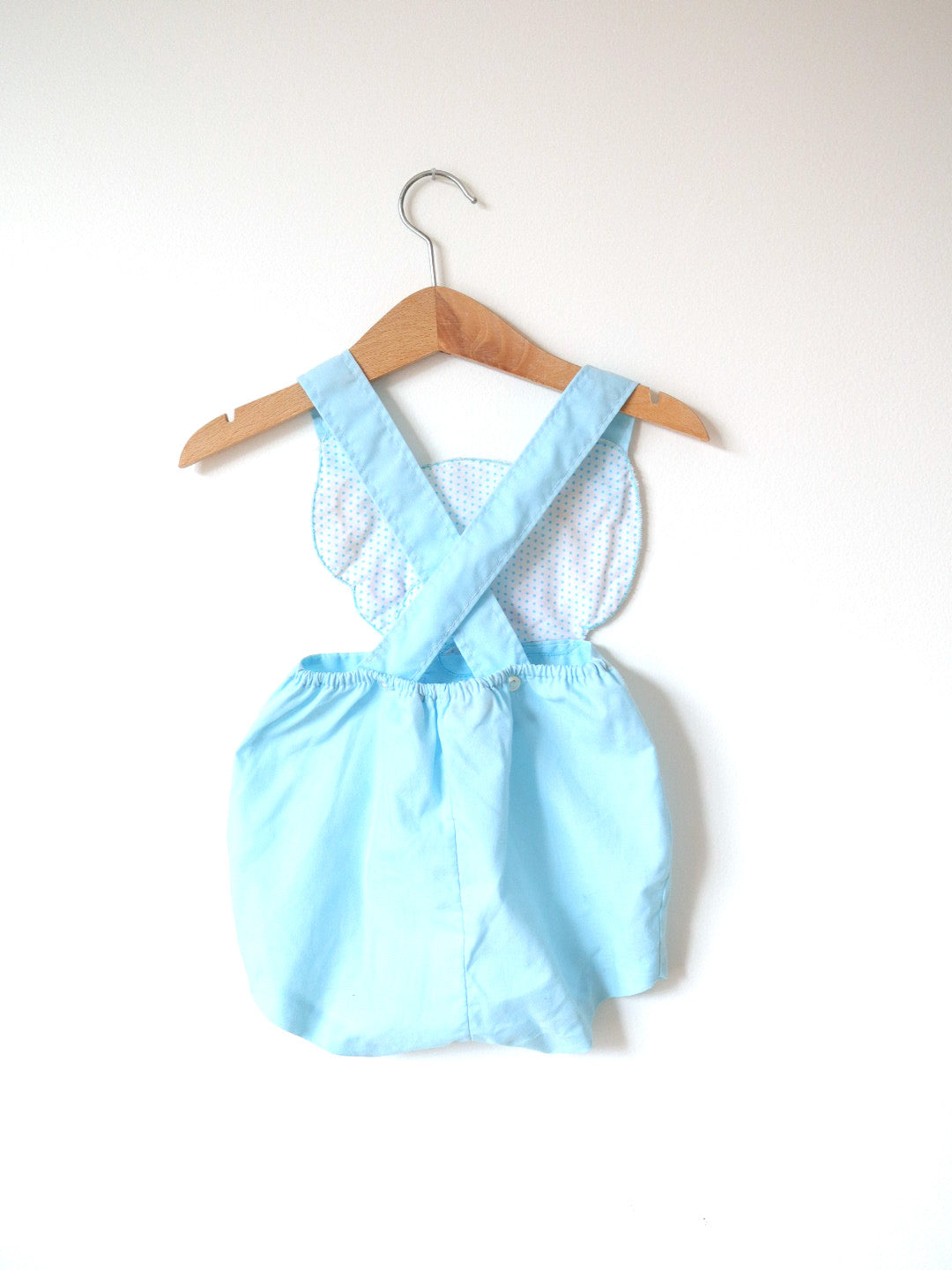 Vintage Elephant Face Baby Summer Romper / 6-9M