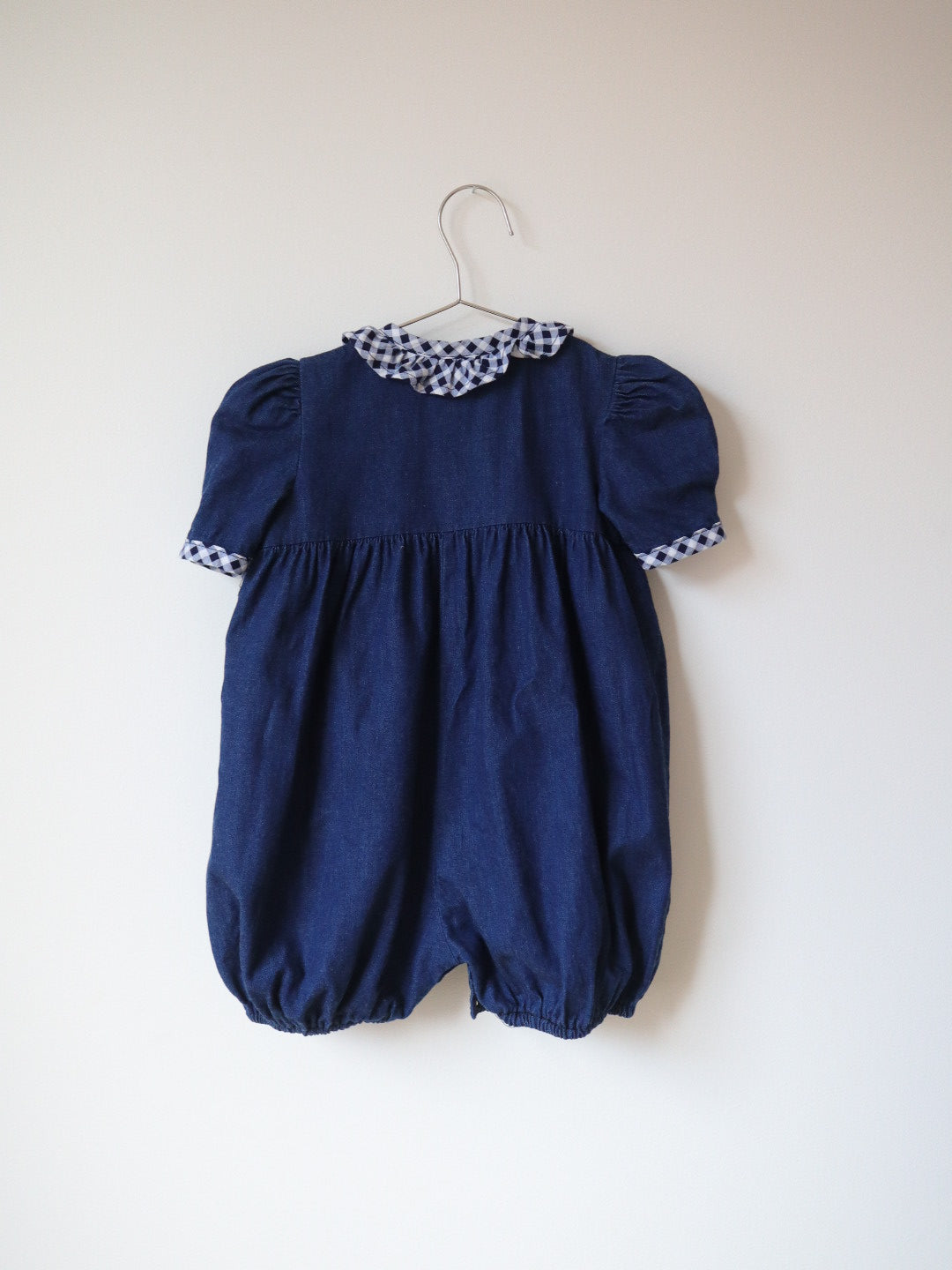 Vintage Denim Fruits Bubble Oversized Romper / 2-3Y
