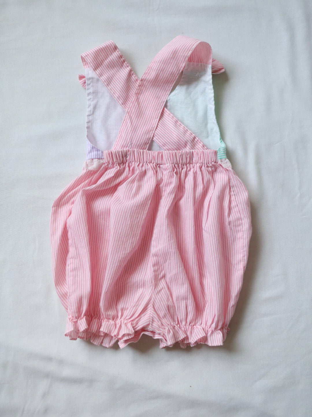 Vintage Candy Multicolour Stripe Baby Romper / 18M