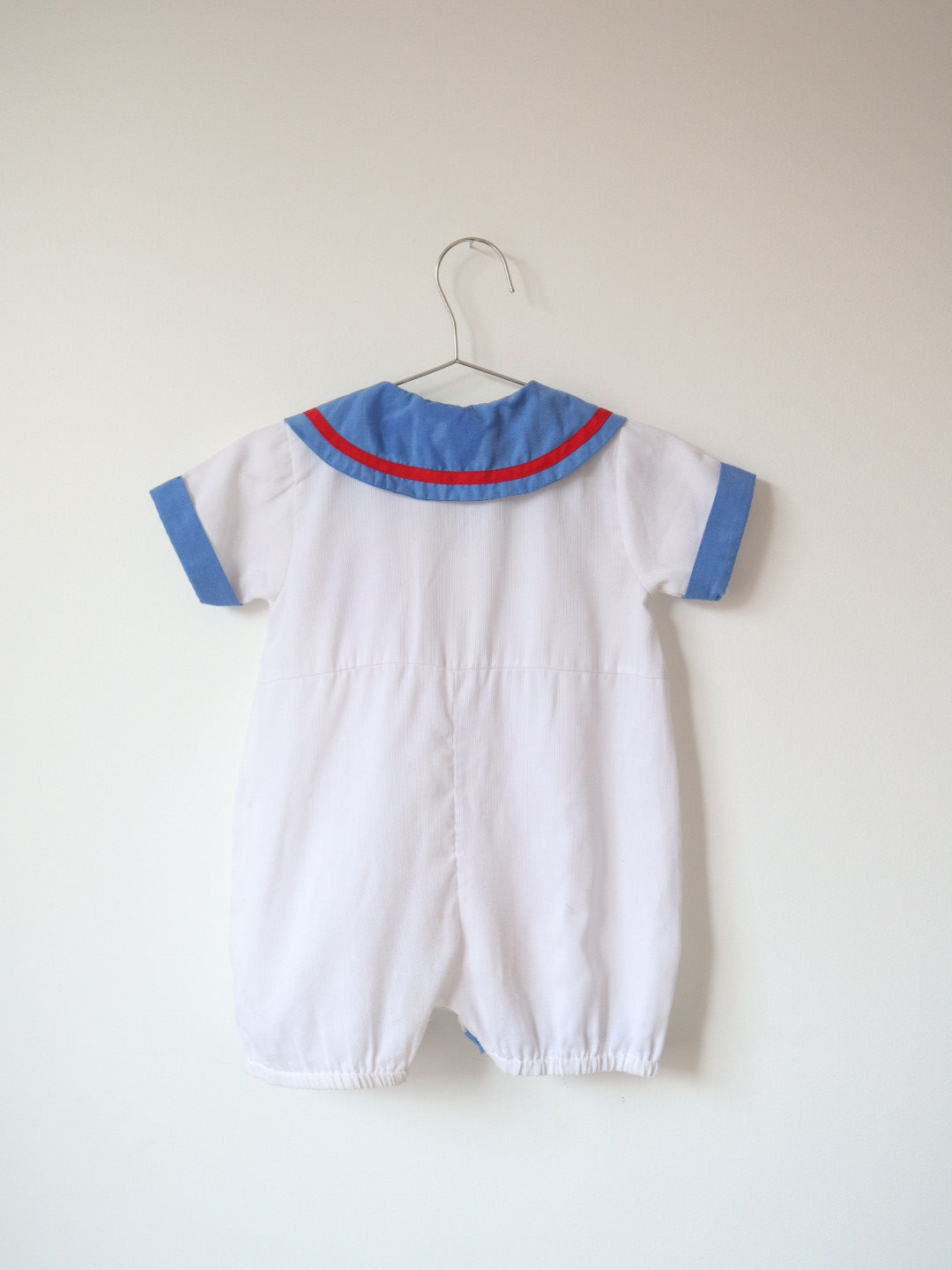 Vintage Sailor Collar "First Mete" Romper + Hat Set / 24M, 2Y