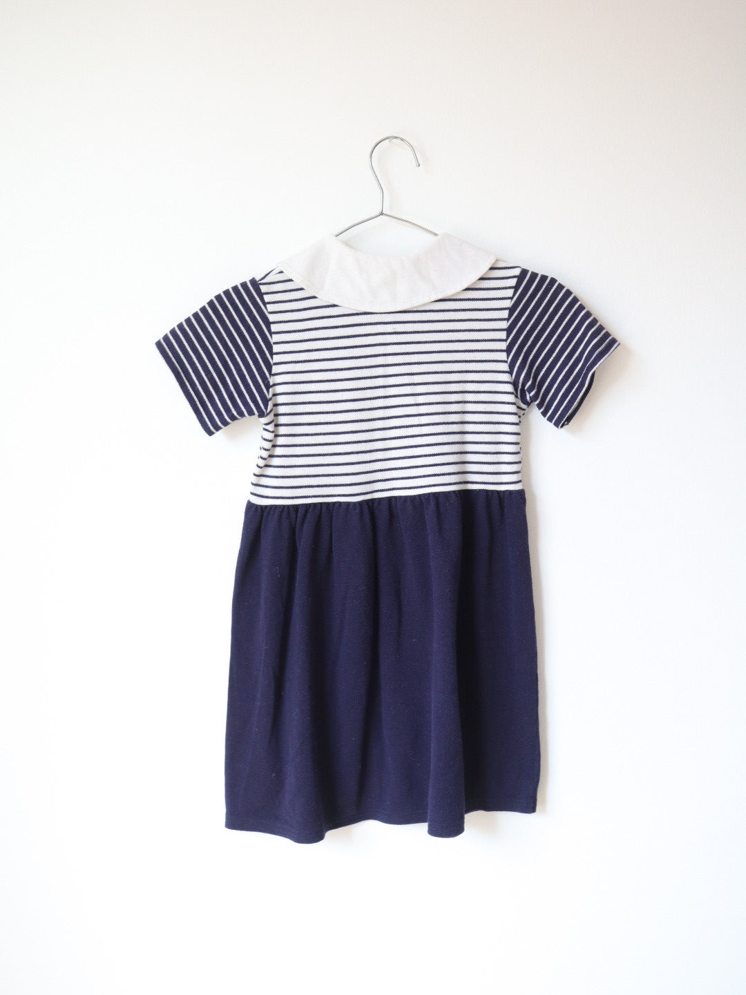 Vintage Marine Navy White Dress / 6X