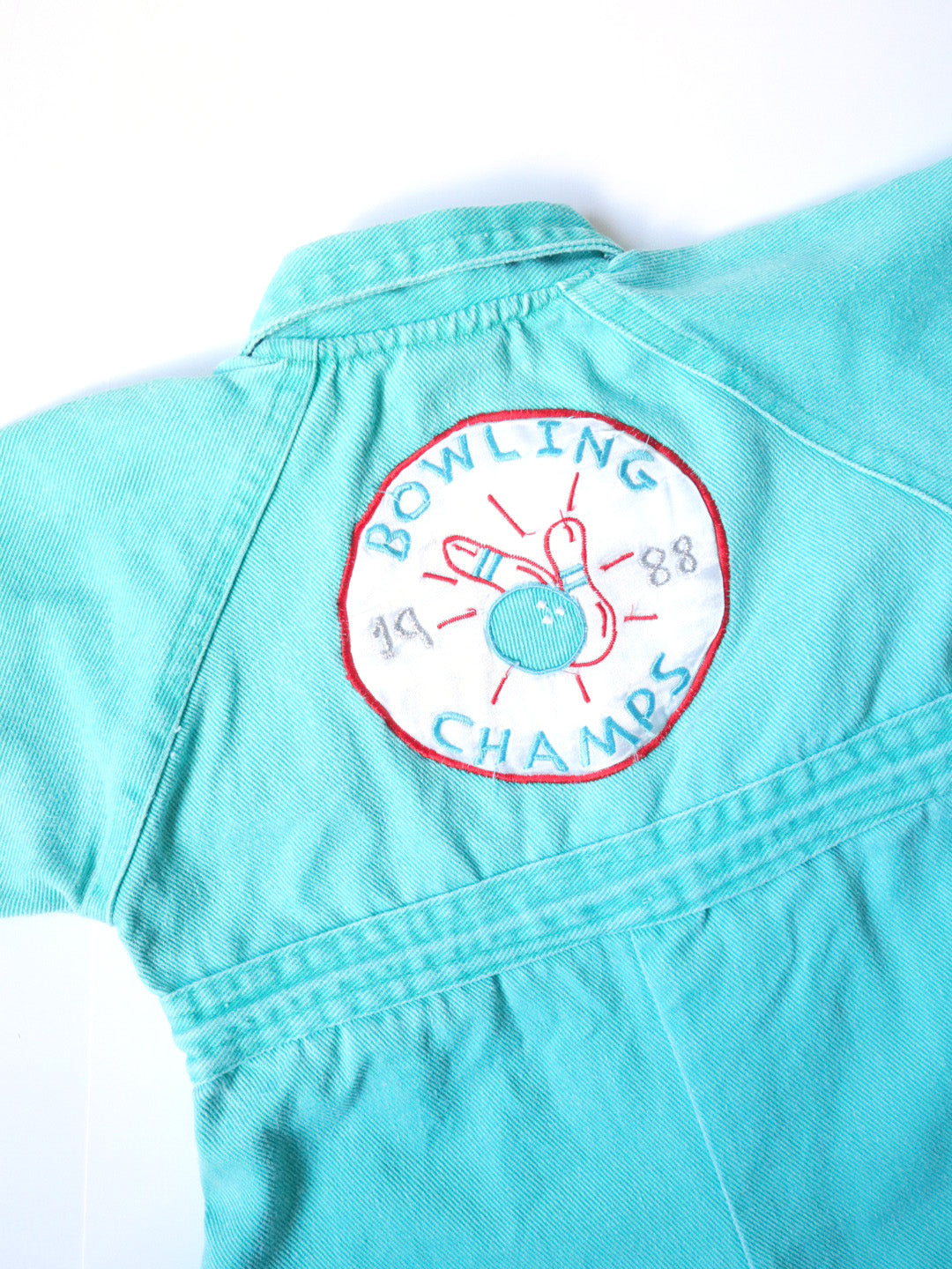 Vintage BOWLING CHAMPS Cotton Baby Jumpsuit / 9-12M