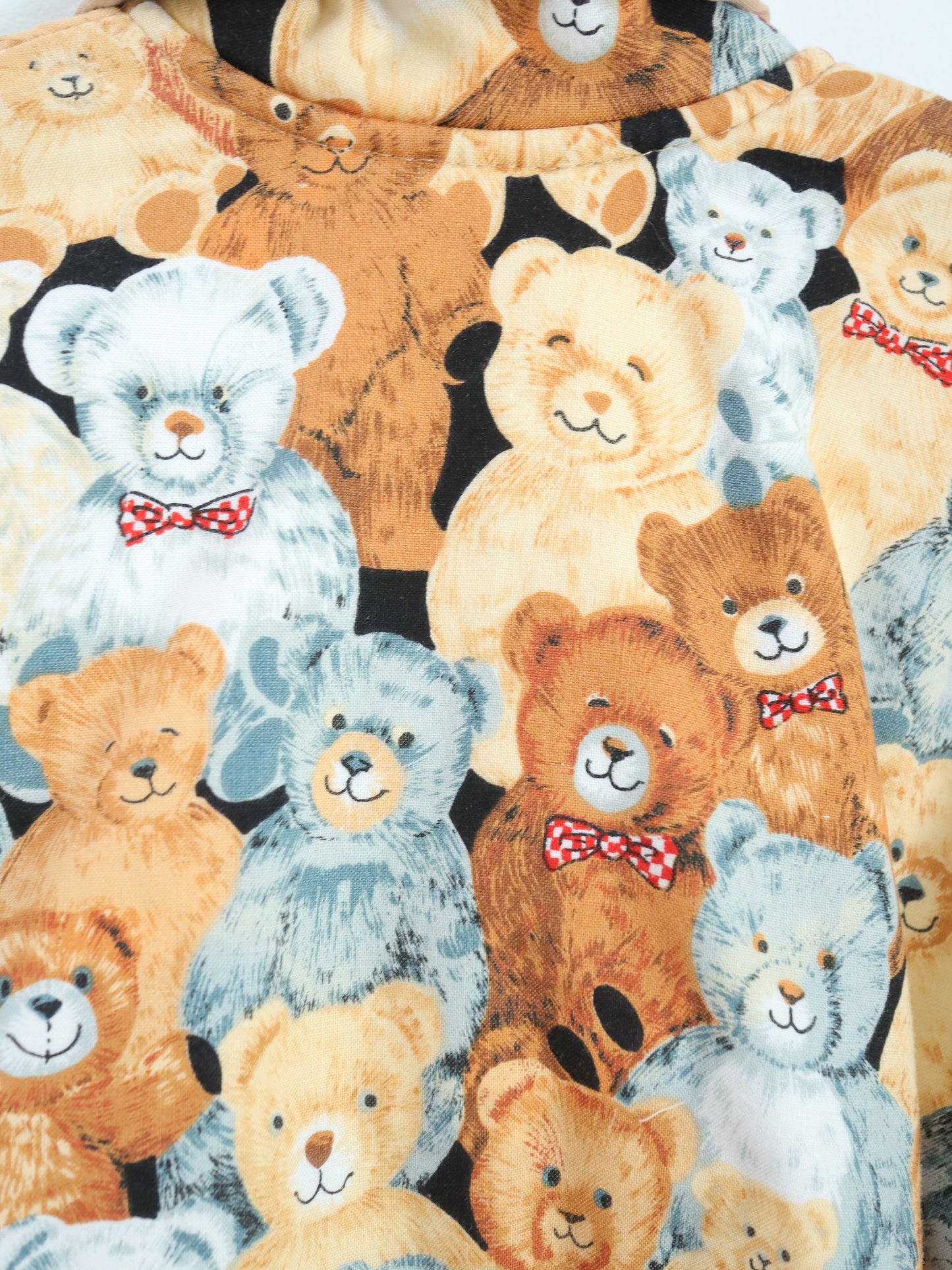Vintage Teddy Bears Terrycloth Lining Rompers / 12-18M