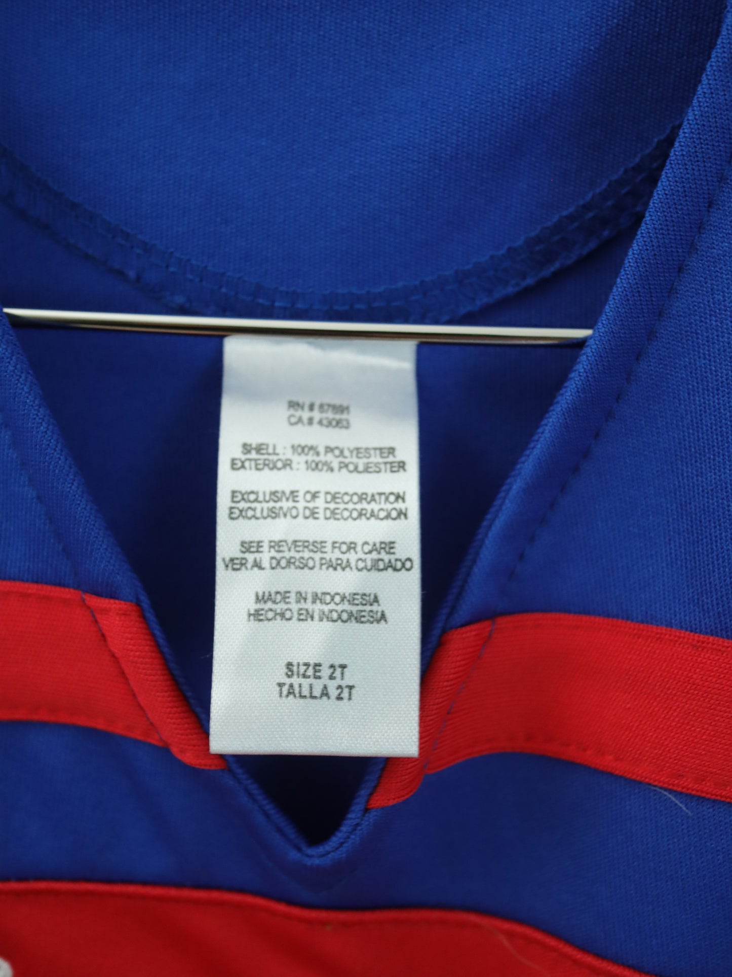 Buffalo Bills Blue & Red Cheer Dress / 2T