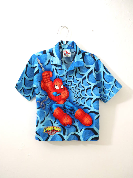 Y2K SPIDERMAN Kids Oversized Shirts / 4Y
